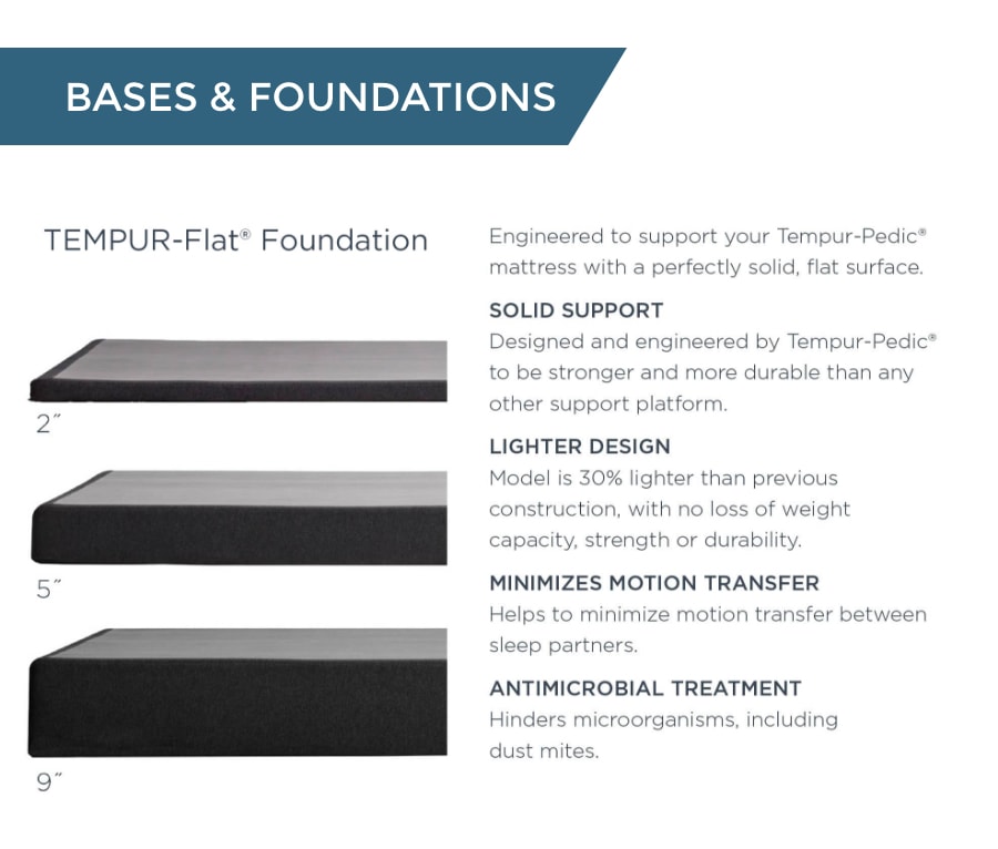 tempur base foundation
